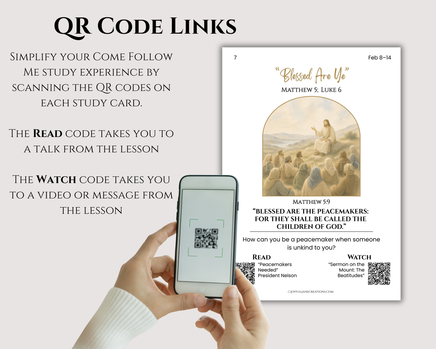 2027 Come Follow Me New Testament Printable Scripture Cards – LDS Weekly Study Cards