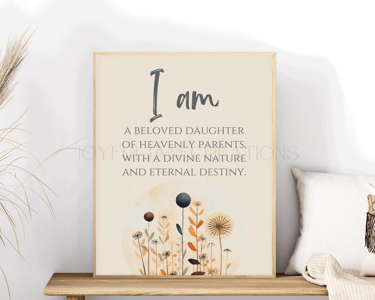 Young Women Theme Affirmation Cards - 7-Card Printable Set - Digital Download