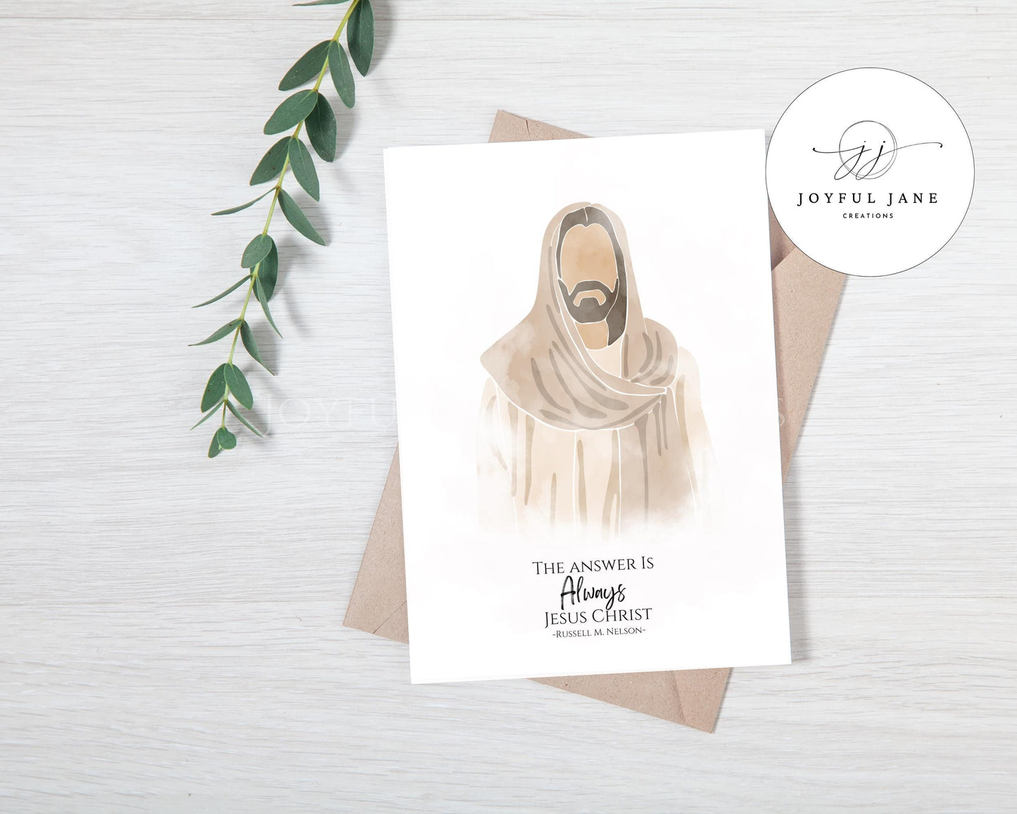 "The Answer is Always Jesus Christ" Wall Art - Printable