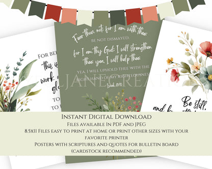 2026 LDS Youth Theme Bulletin Board Kit - "Walk with Me" Complete Digital Package