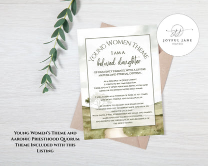 2026 LDS Youth Theme Bundle - "Walk with Me" Moses 6:34 - 4 Design Set