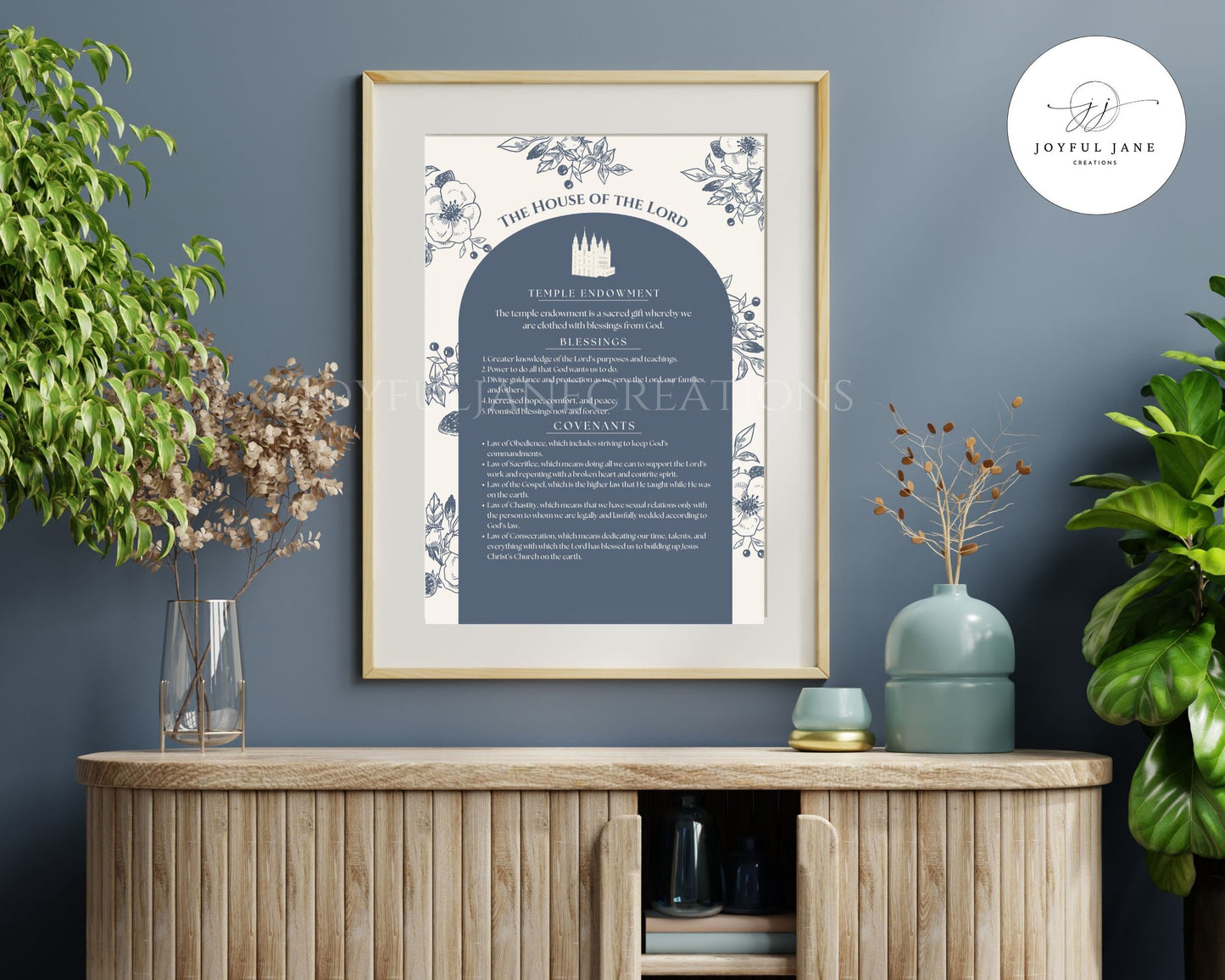 LDS Temple Covenants & Blessings Printable - Missionary & Wedding Gift