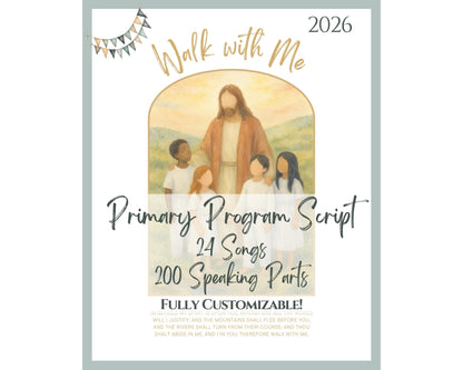 2026 LDS Primary Program Script - Customizable Old Testament Presentation Outline