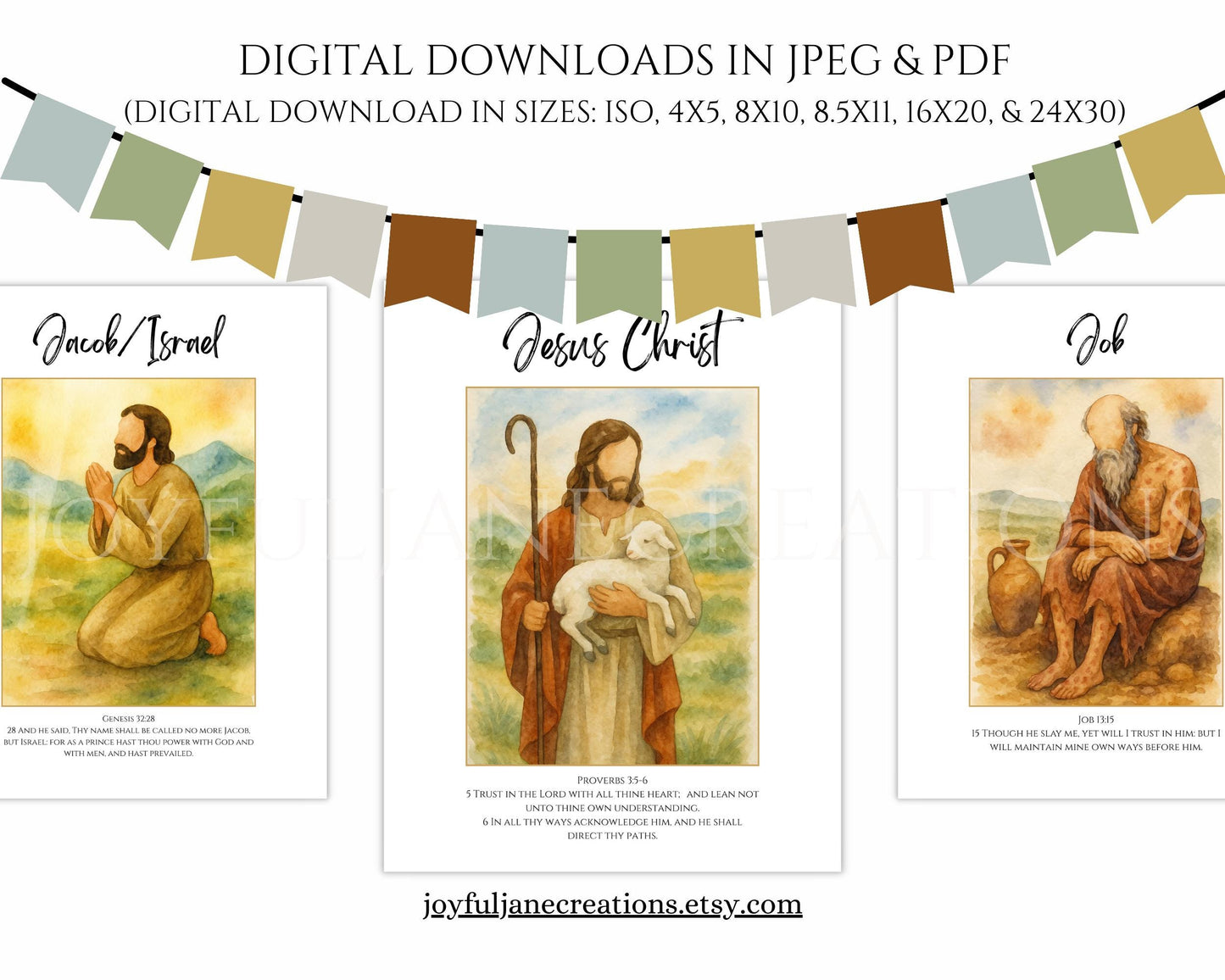 Old Testament Character Posters - 23 Printables for 2026 Come Follow Me