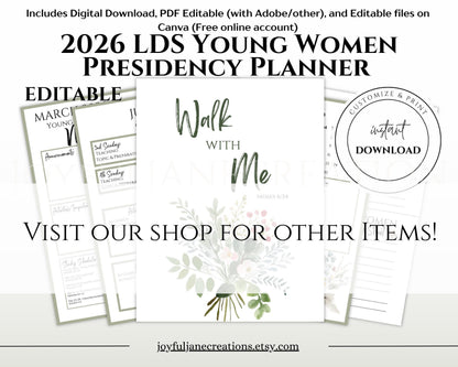 "Young Women Greeter Thank You Handout - LDS Youth Printable"