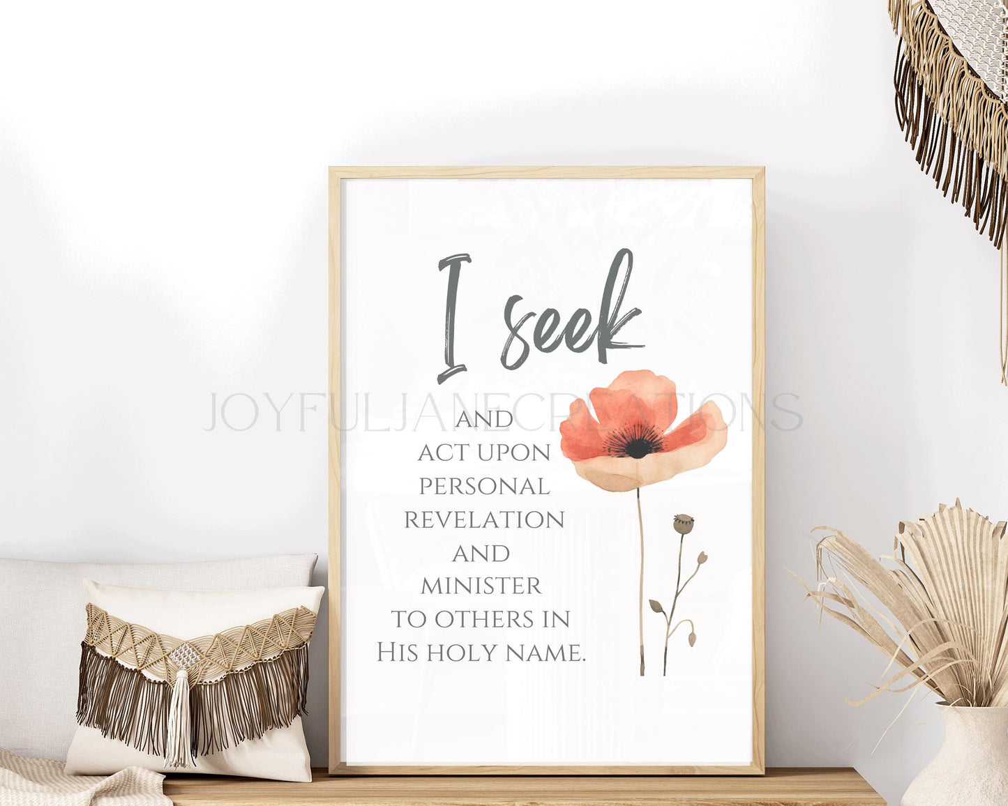 Young Women Theme Affirmation Cards - 7-Card Printable Set - Digital Download
