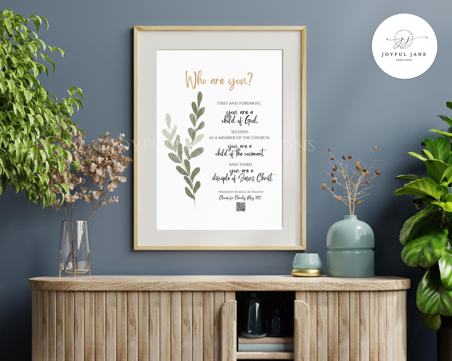 President Russell M. Nelson Quote - "Choices for Eternity" 3 Identities Printable - Digital Download