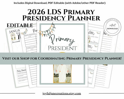2026 Primary Bulletin Board Kit - Old Testament Come Follow Me LDS Printables