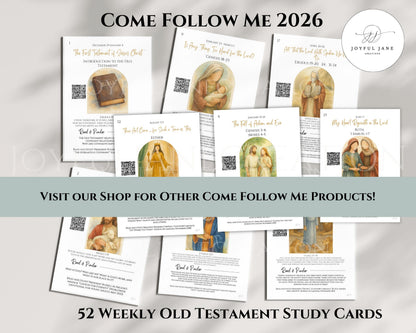 2026 Primary Bulletin Board Kit - Old Testament Come Follow Me LDS Printables