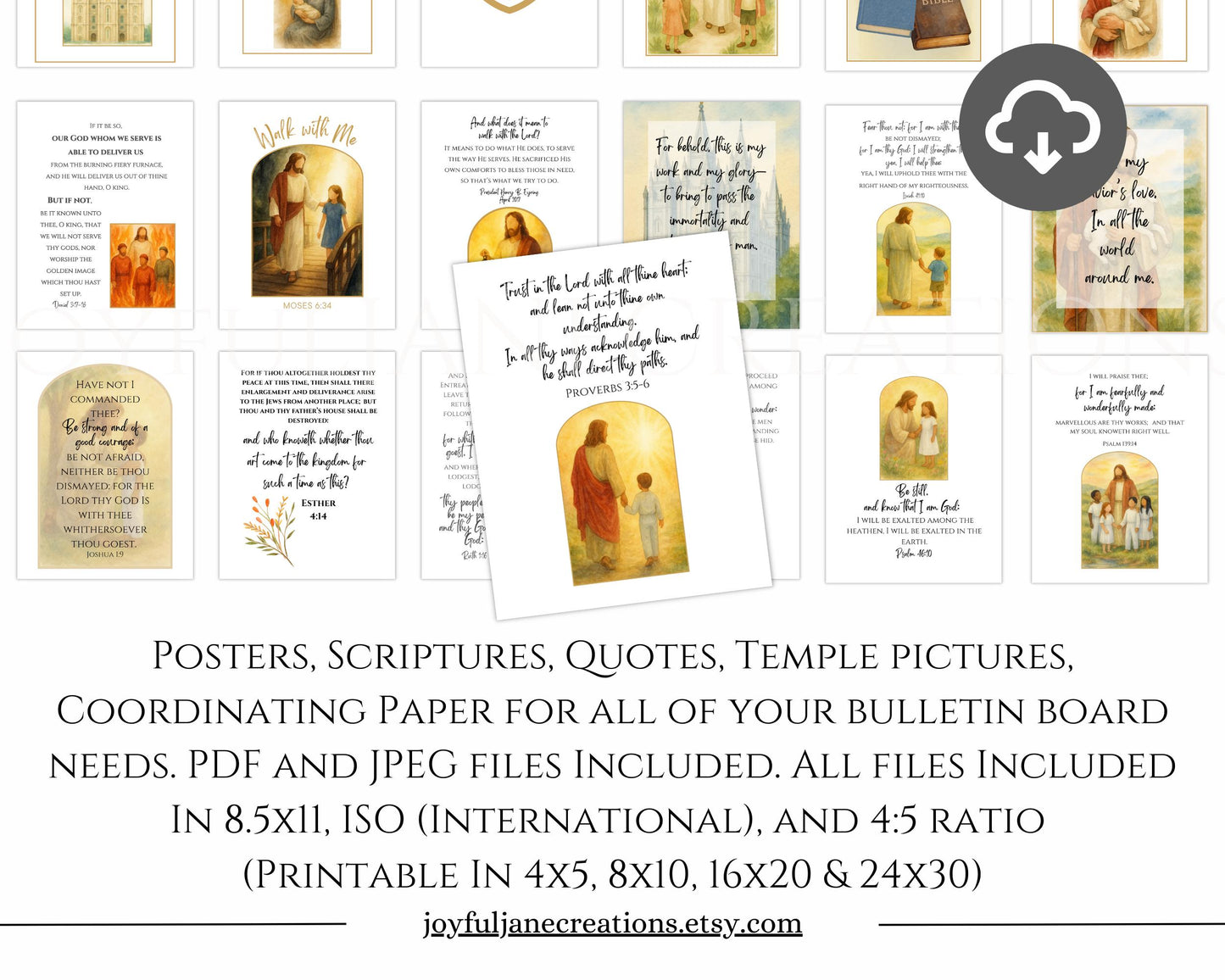 2026 LDS Primary Bulletin Board Kit - Old Testament Come Follow Me