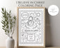 "I Believe in Christ" LDS Coloring Page - Primary & Youth Activity Printable