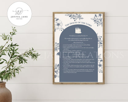 LDS Temple Covenants & Blessings Printable - Missionary & Wedding Gift