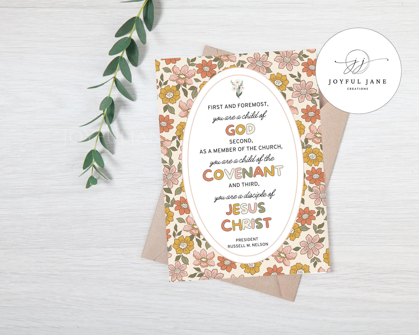 "Choices for Eternity" Russell M. Nelson Quote - 3 Identities LDS Youth Printable