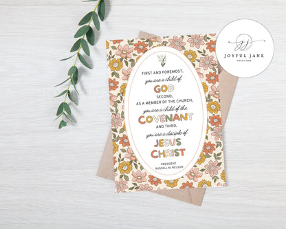 "Choices for Eternity" Russell M. Nelson Quote - 3 Identities LDS Youth Printable