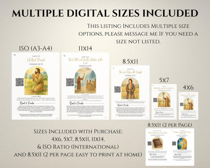 2026 Come Follow Me Old Testament Study Cards - LDS Weekly Scripture Printables