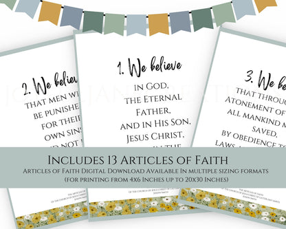 2026 Primary Bulletin Board Kit - Old Testament Come Follow Me LDS Printables