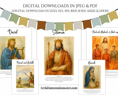 Old Testament Character Posters - 23 Printables for 2026 Come Follow Me