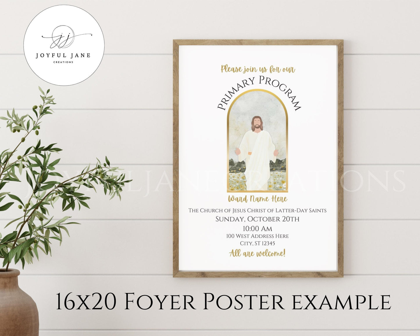 LDS Primary Program Invitation - Customizable Canva Template with Mobile Invite