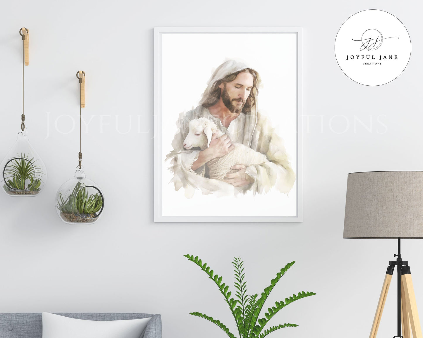 "I Know My Sheep" - Jesus Good Shepherd Digital Print