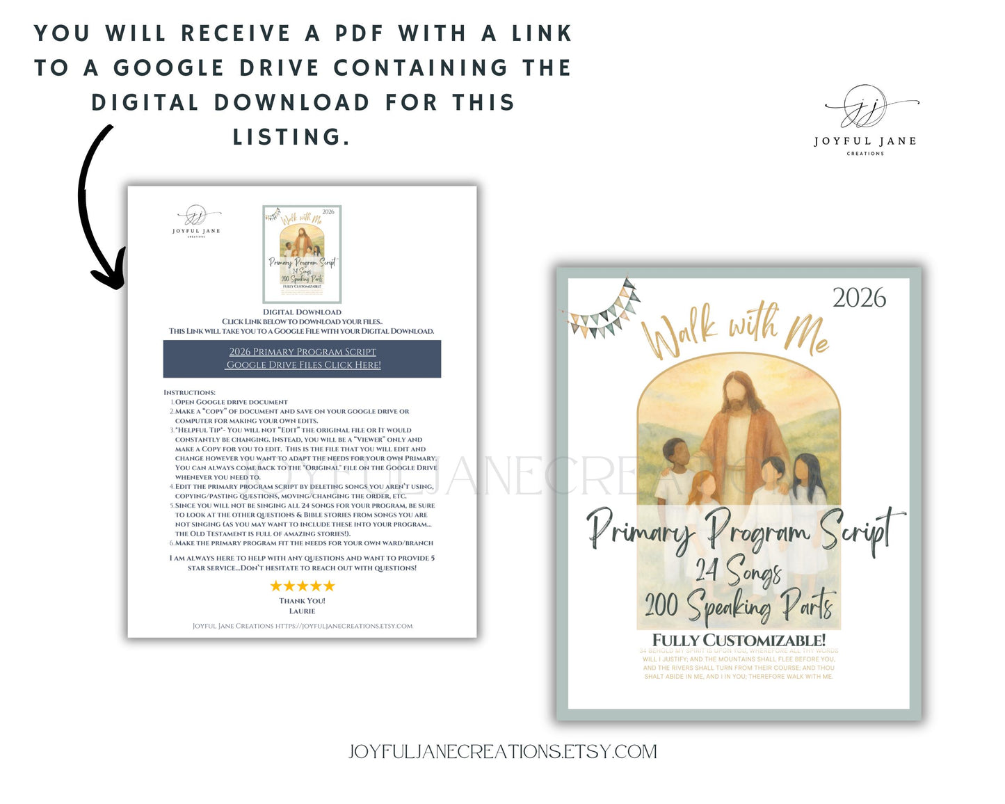 2026 LDS Primary Program Script - Customizable Old Testament Presentation Outline