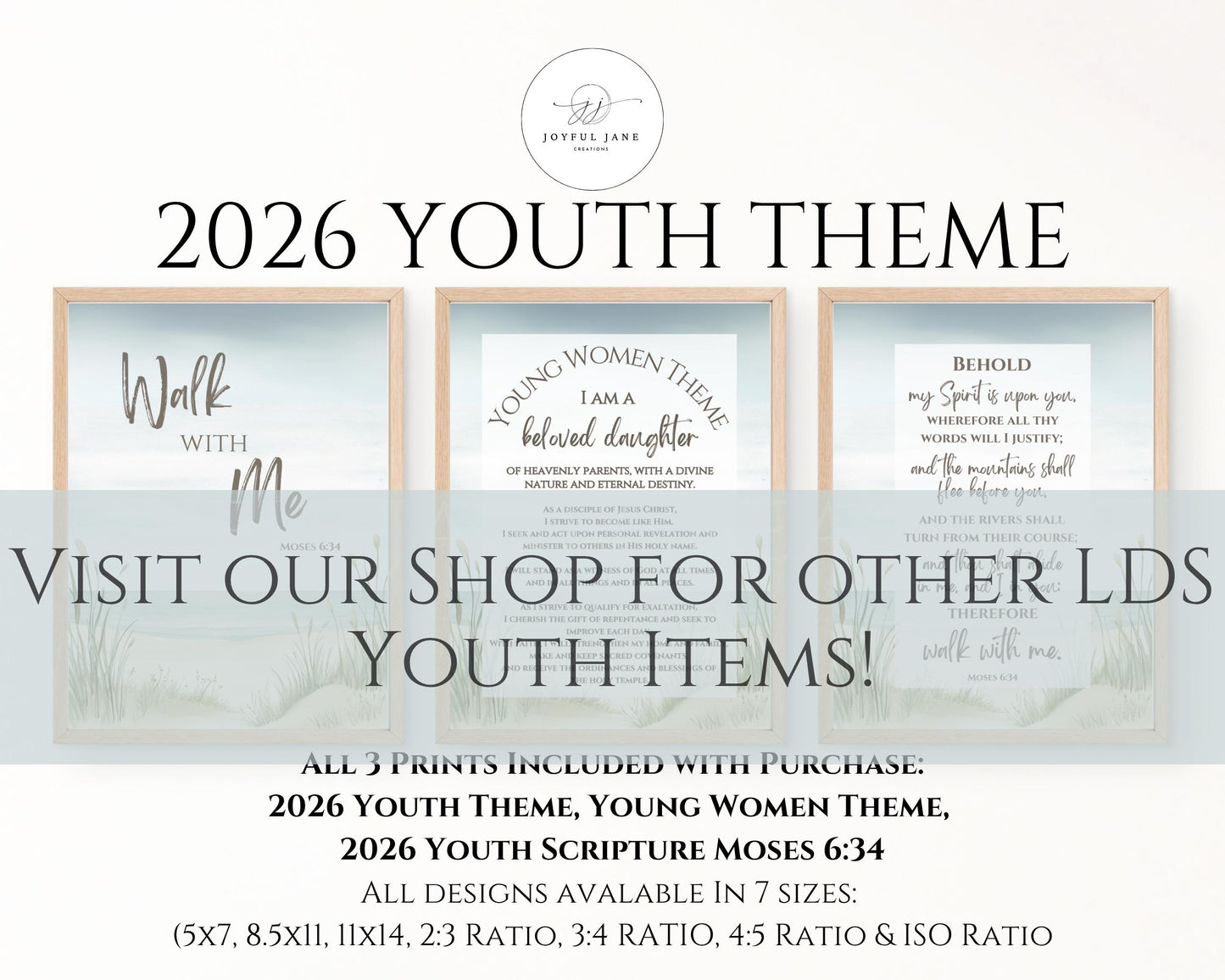 2026 LDS Youth Theme Coloring Page - "Walk with Me" Moses 6:34