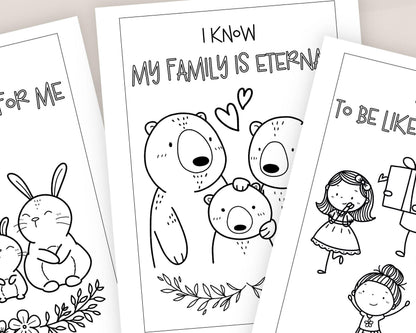 LDS Primary Affirmations Coloring Book - 35 Pages "I Am a Child of God"