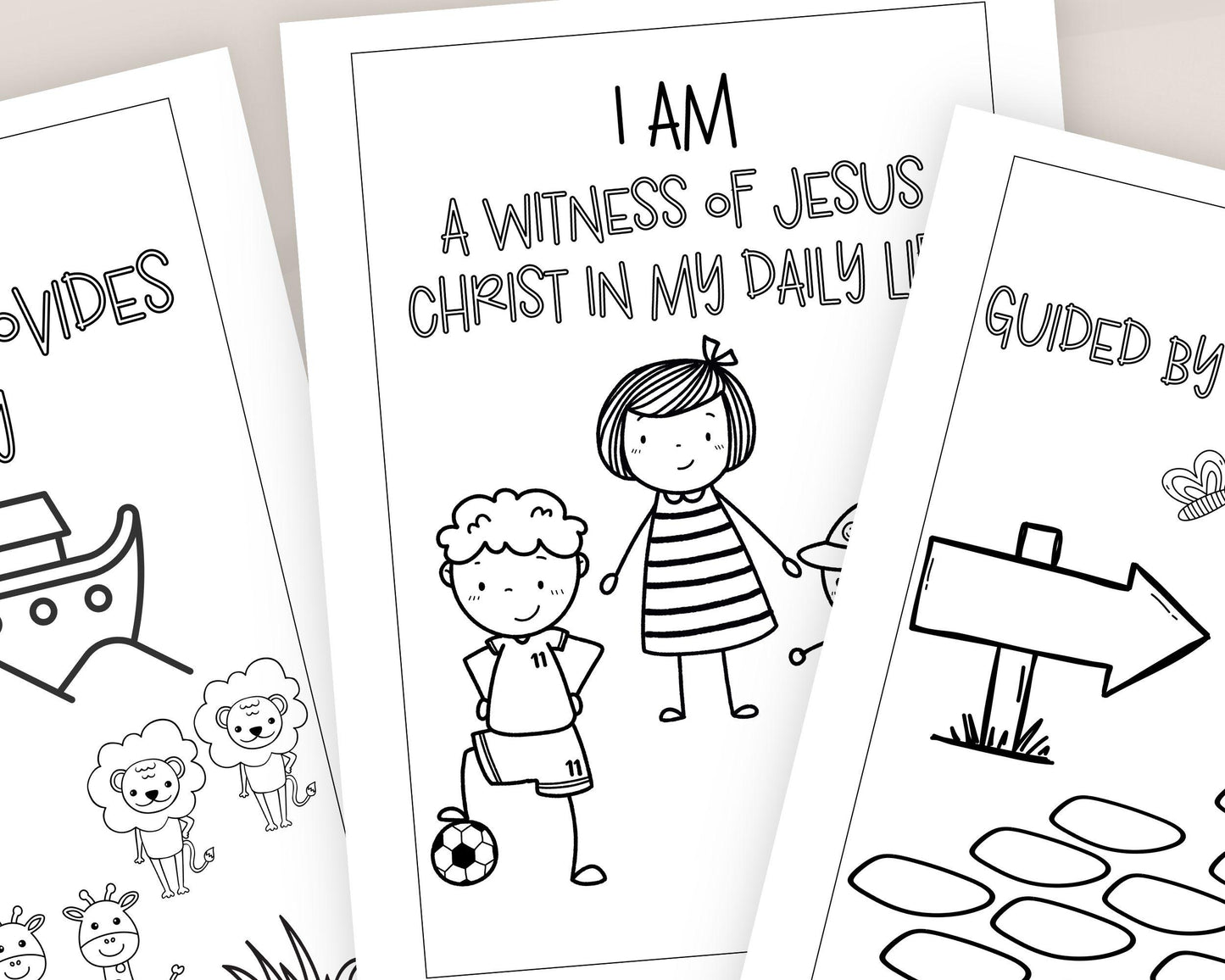 LDS Primary Affirmations Coloring Book - 35 Pages "I Am a Child of God"