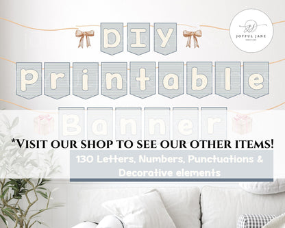DIY Custom Banner Printable - 150 Elements for Parties, Events & Bulletin Boards