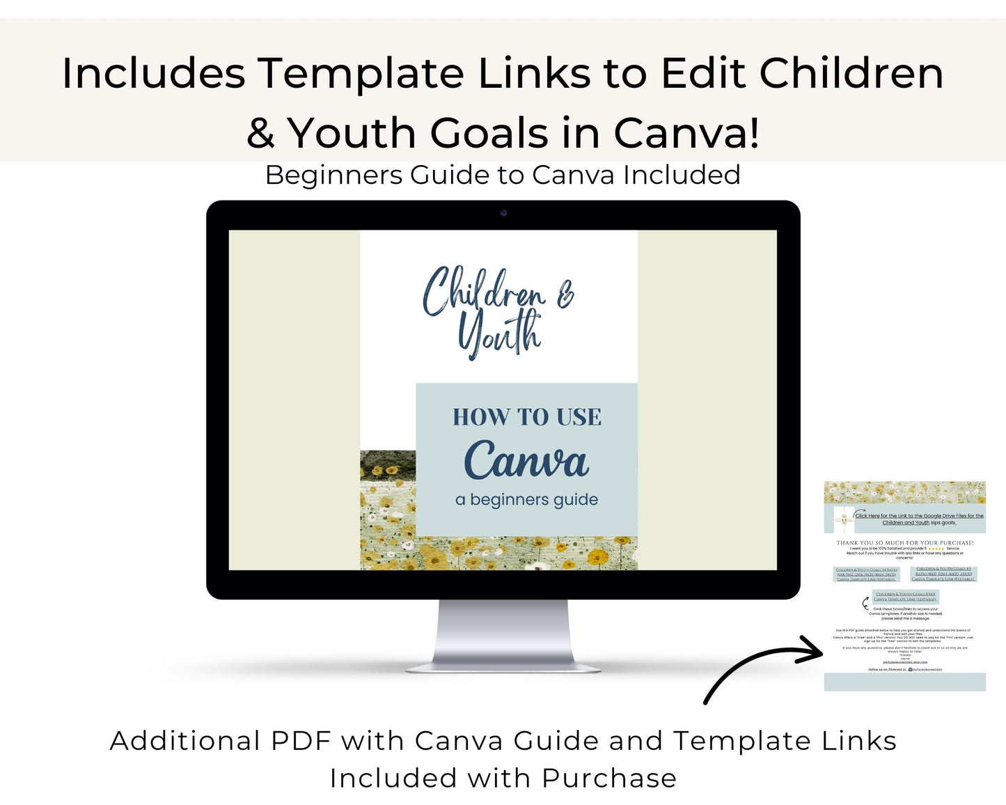 LDS Children & Youth SIPS Goal Sheet - Luke 2:52 Printable with Editable Canva Template