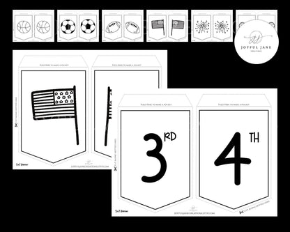 DIY Custom Banner Printable - 150 Elements for Parties, Events & Bulletin Boards